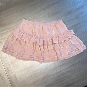 Victoria’s Secret Tiered Ruffle Lace Skirt